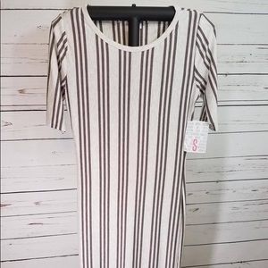 NWT ~ LuLaRoe Julia ~ Women's Size Small ~ BROWN